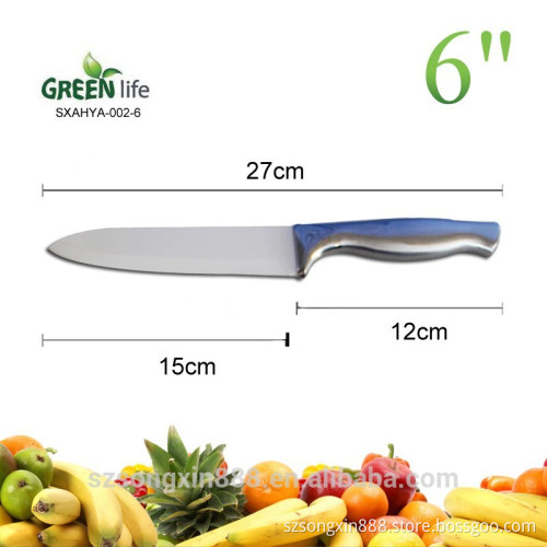 2015 new 1-Piece 6inch chef's knife ceramic with stainless steel hanlde,kitchen tool as seen on tv